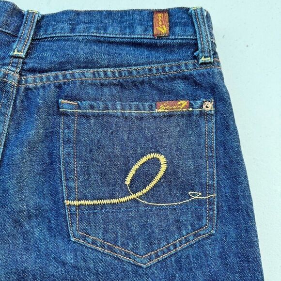 Seven 7 Denim Jeans Women Boot Cut Blue 100% Cotton Size 32 (Tag 29) - Picture 13 of 13
